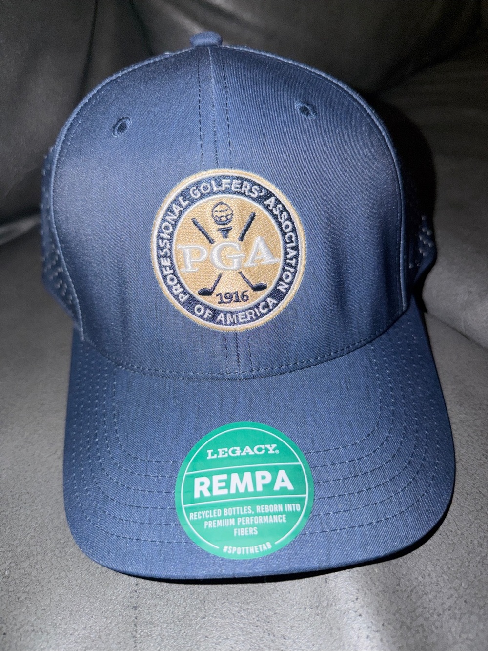 PGA American adult tour official new Embroidered Patch Navy Golf Hat
